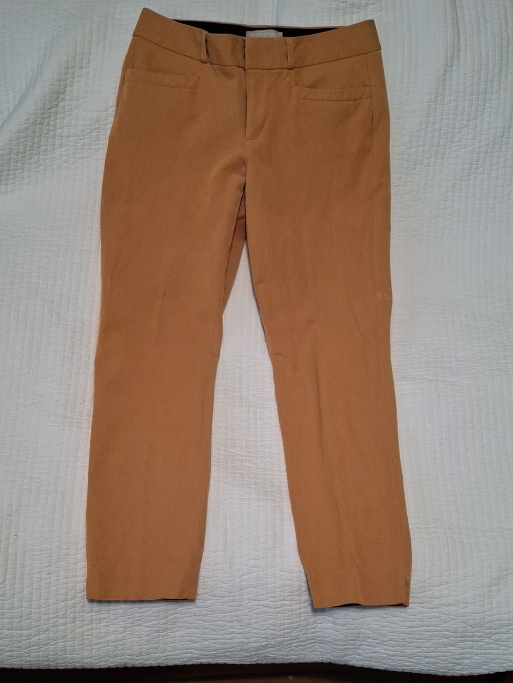 Banana Republic Slim Fit Khaki Chinos in Golden Yellow